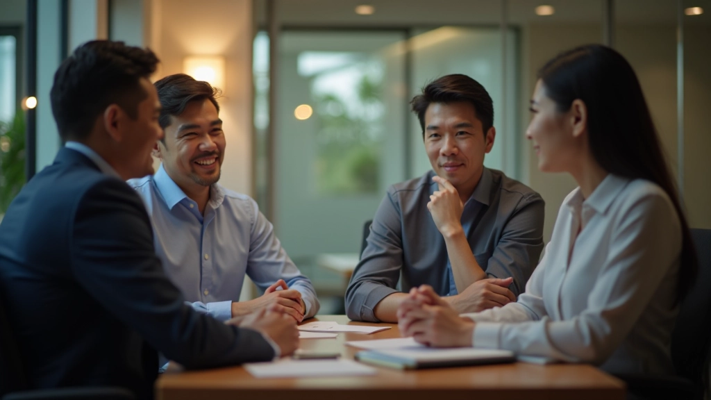 Leaders in discussion